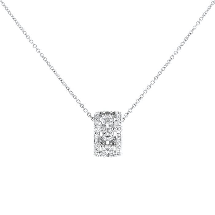 [⭐Veyra]PARENTESI NECKLACE SILVER DIAMOND