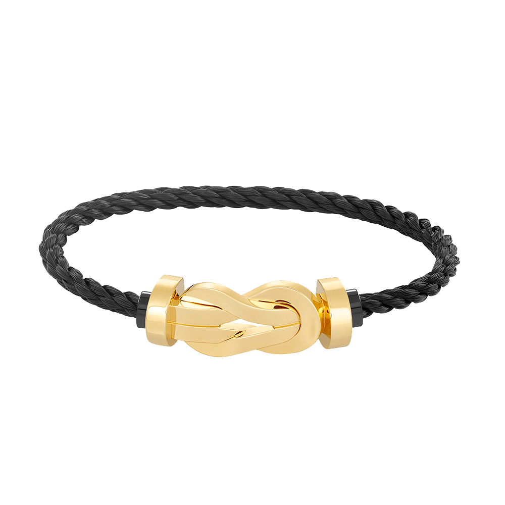 [⭐Veyra]CHANCE LARGE 8 FIGURE BUCKLE NO DIAMOND BRACELET GOLD