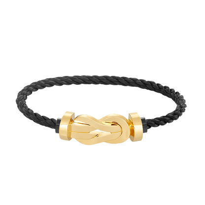 [⭐Veyra]CHANCE LARGE 8 FIGURE BUCKLE NO DIAMOND BRACELET GOLD