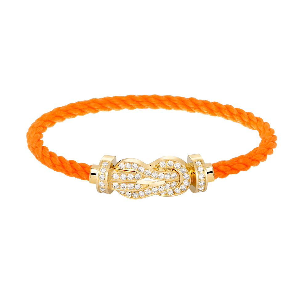 [⭐Veyra]CHANCE LARGE 8 FIGURE BUCKLE FULLDIAMOND BRACELET GOLD