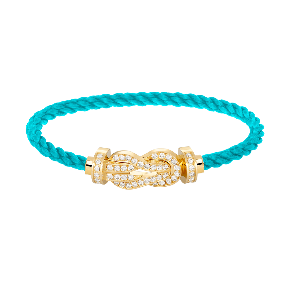 [⭐Veyra]CHANCE LARGE 8 FIGURE BUCKLE FULLDIAMOND BRACELET GOLD