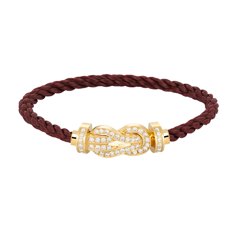 [⭐Veyra]CHANCE LARGE 8 FIGURE BUCKLE FULLDIAMOND BRACELET GOLD