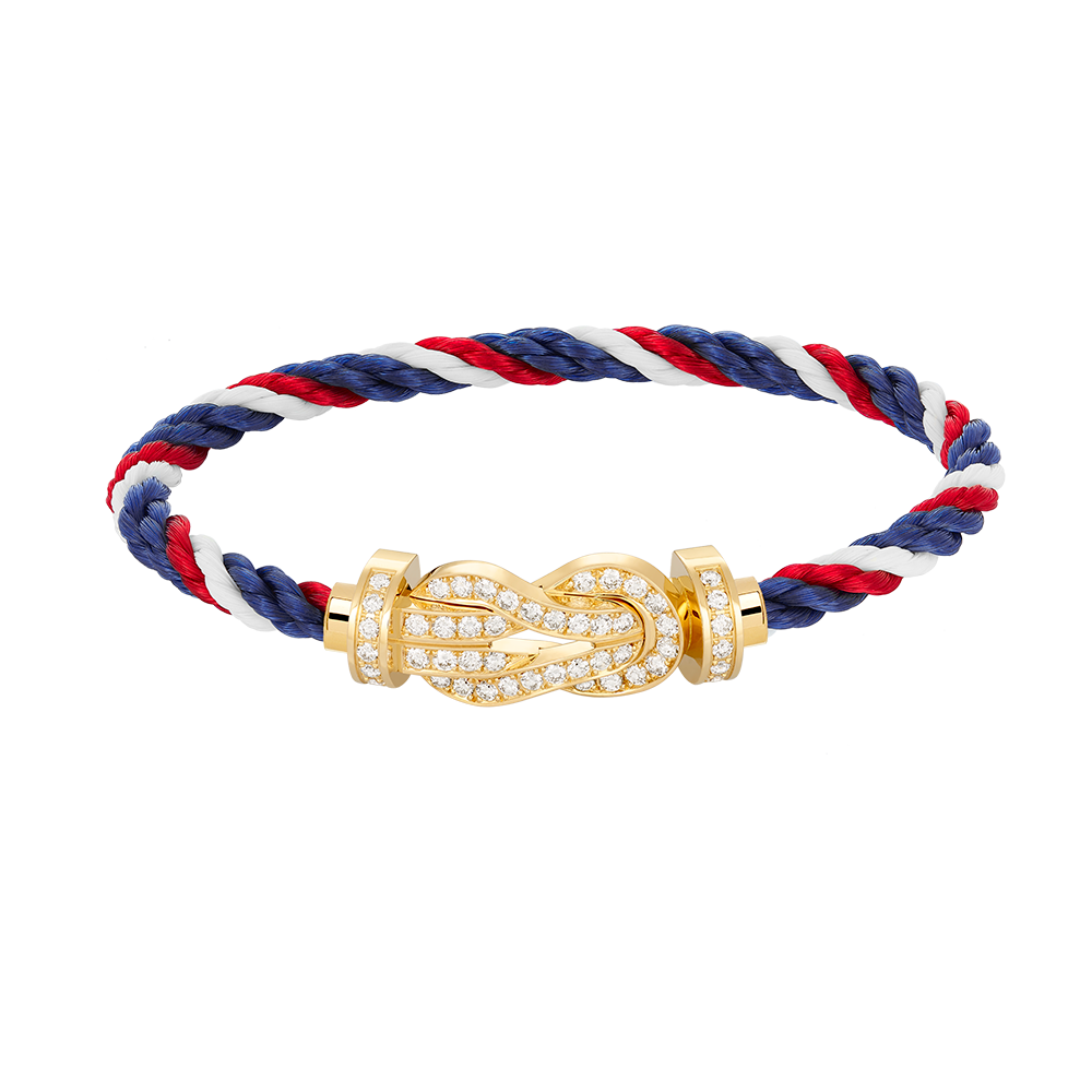 [⭐Veyra]CHANCE LARGE 8 FIGURE BUCKLE FULLDIAMOND BRACELET GOLD