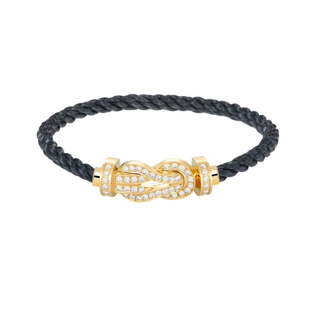 [⭐Veyra]CHANCE LARGE 8 FIGURE BUCKLE FULLDIAMOND BRACELET GOLD