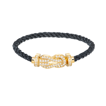 [⭐Veyra]CHANCE LARGE 8 FIGURE BUCKLE FULLDIAMOND BRACELET GOLD