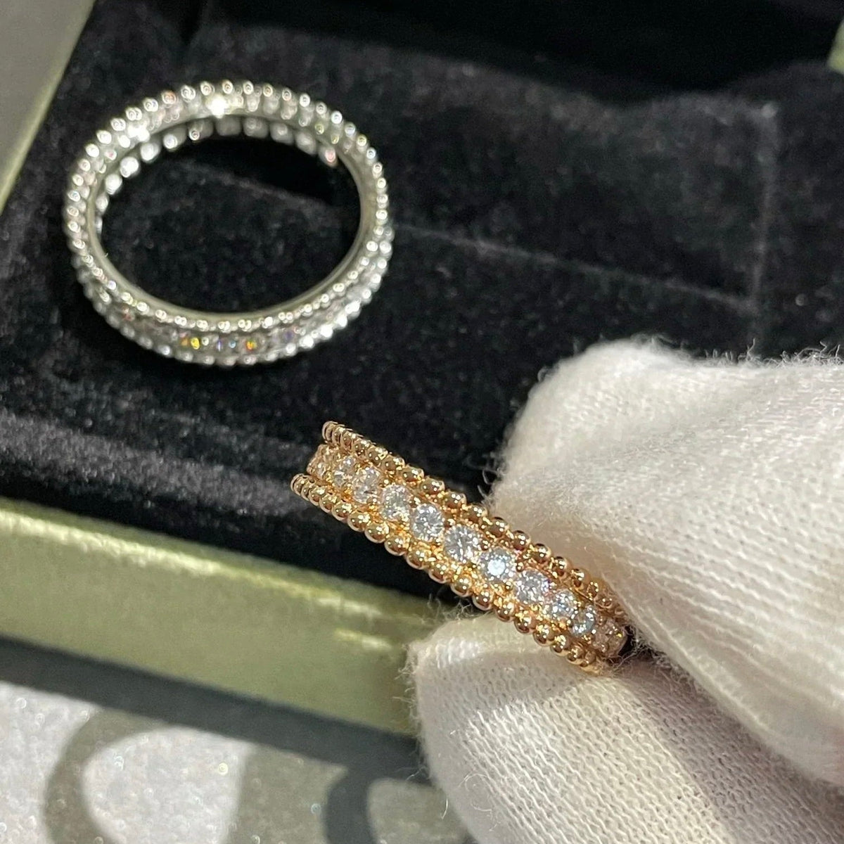 [⭐Veyra]PERLEE DIAMOND ROSE GOLD RING