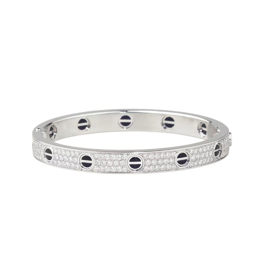 [⭐Veyra]LOVE BRACELET 6.1MM DIAMOND-PAVED CERAMIC