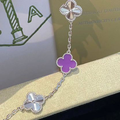 [⭐Veyra] CLOVER 5 MOTIF VIOLET BRACELET COLLECTION