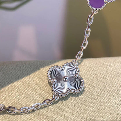 [⭐Veyra] CLOVER 5 MOTIF VIOLET BRACELET COLLECTION