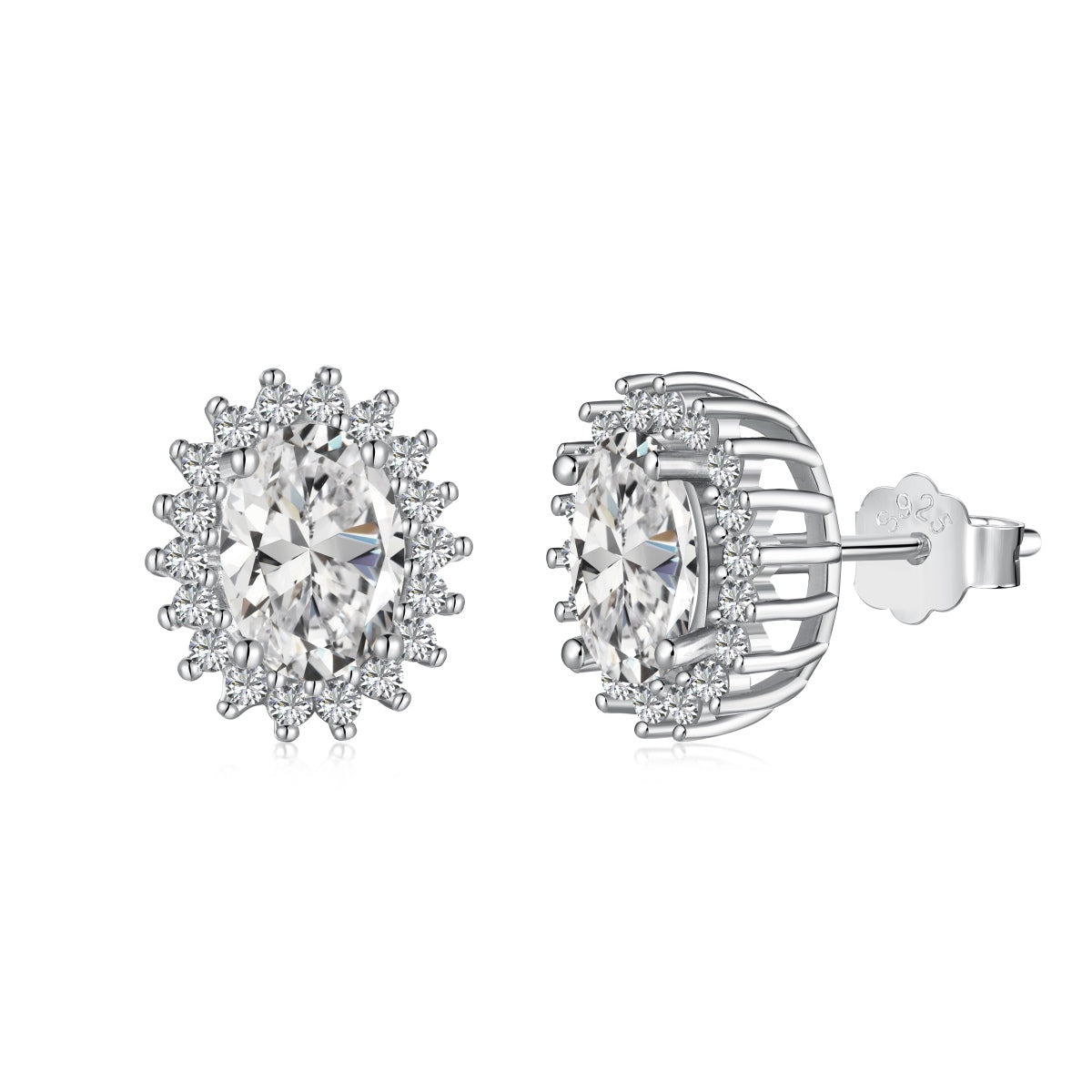[⭐Lucky Jewelry]Delicate Radiant Oval Cut Daily Earrings