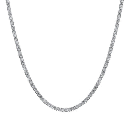 [⭐Lucky Jewelry]Delicate Round Shape Tennis Necklace