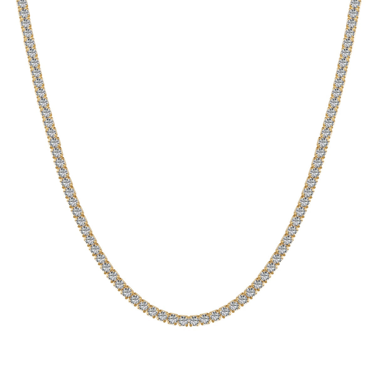 [⭐Lucky Jewelry]Delicate Round Shape Tennis Necklace