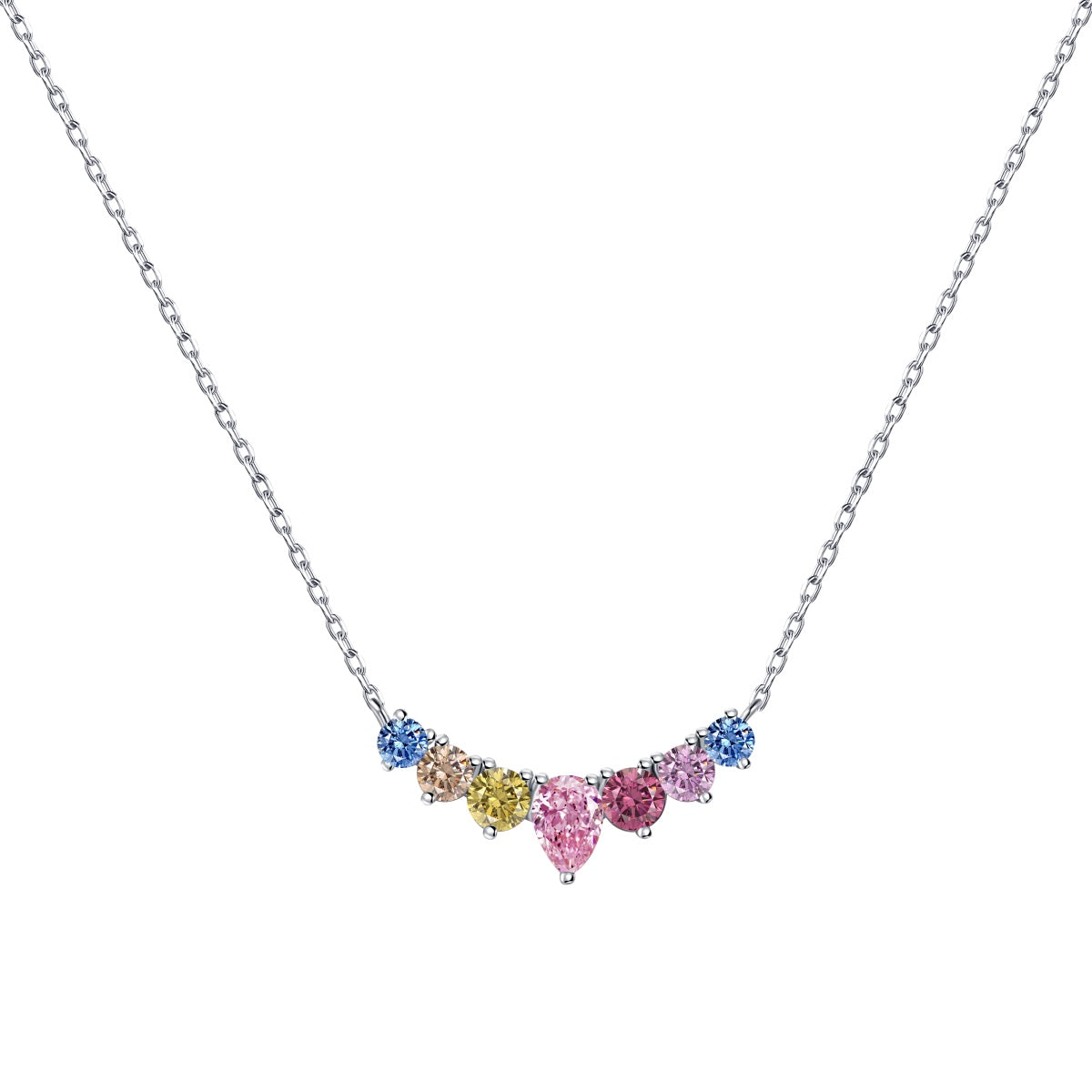 [⭐Lucky Jewelry]Dainty Colorful Heart Necklace