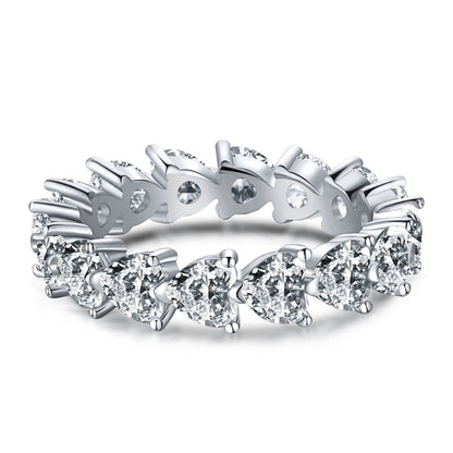 [⭐Lucky Jewelry]0.25 Carat Radiant Romance Heart Cut Lover Ring