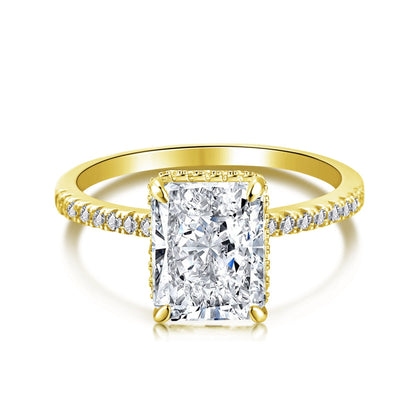 [⭐Lucky Jewelry]4.0 Carat Luxurious Engagement Ring