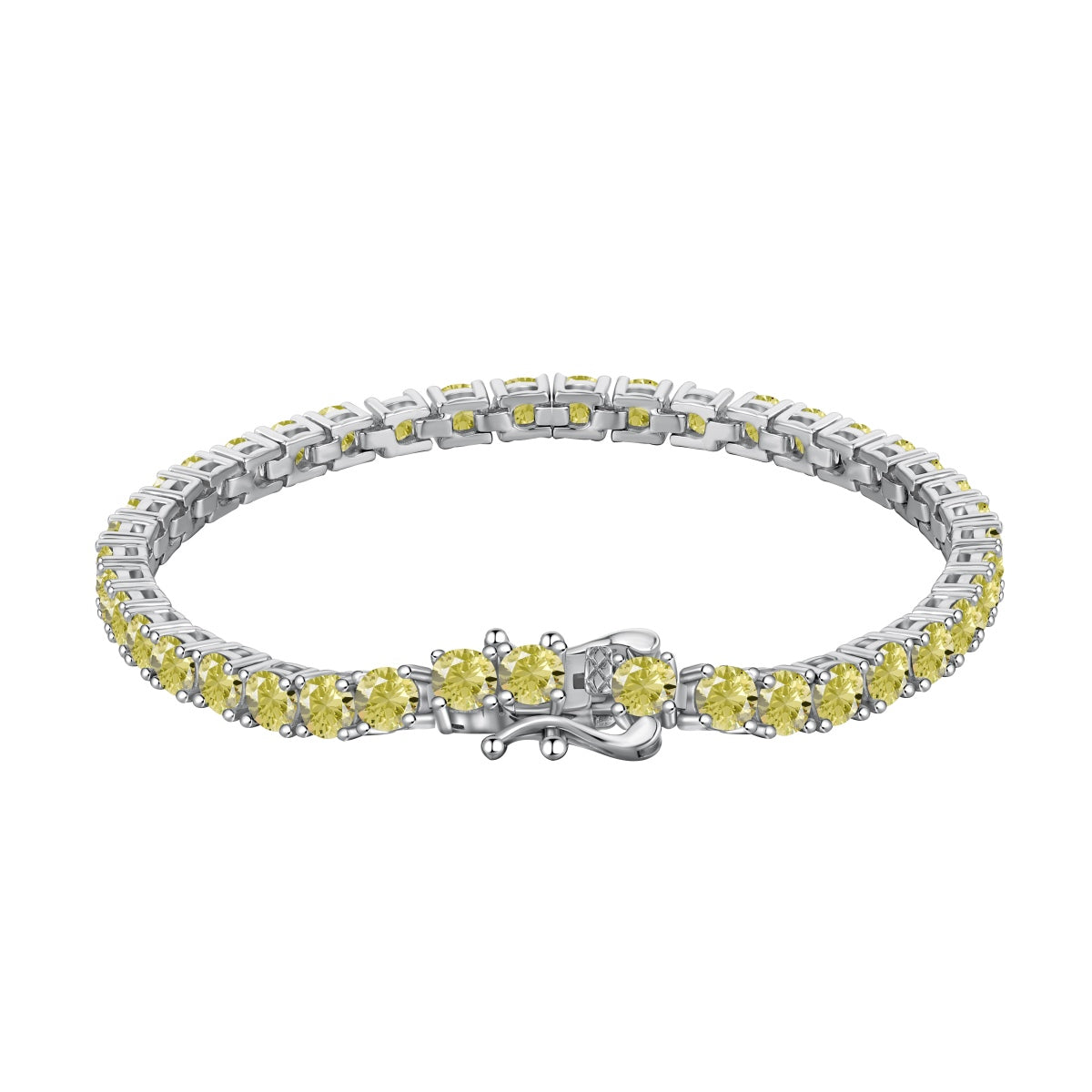 [⭐Lucky Jewelry]Ornate Dazzling Round Cut Tennis Bracelet