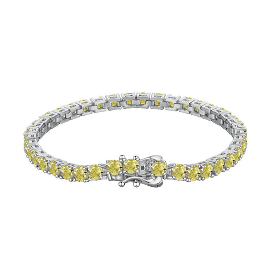 [⭐Lucky Jewelry]Ornate Dazzling Round Cut Tennis Bracelet