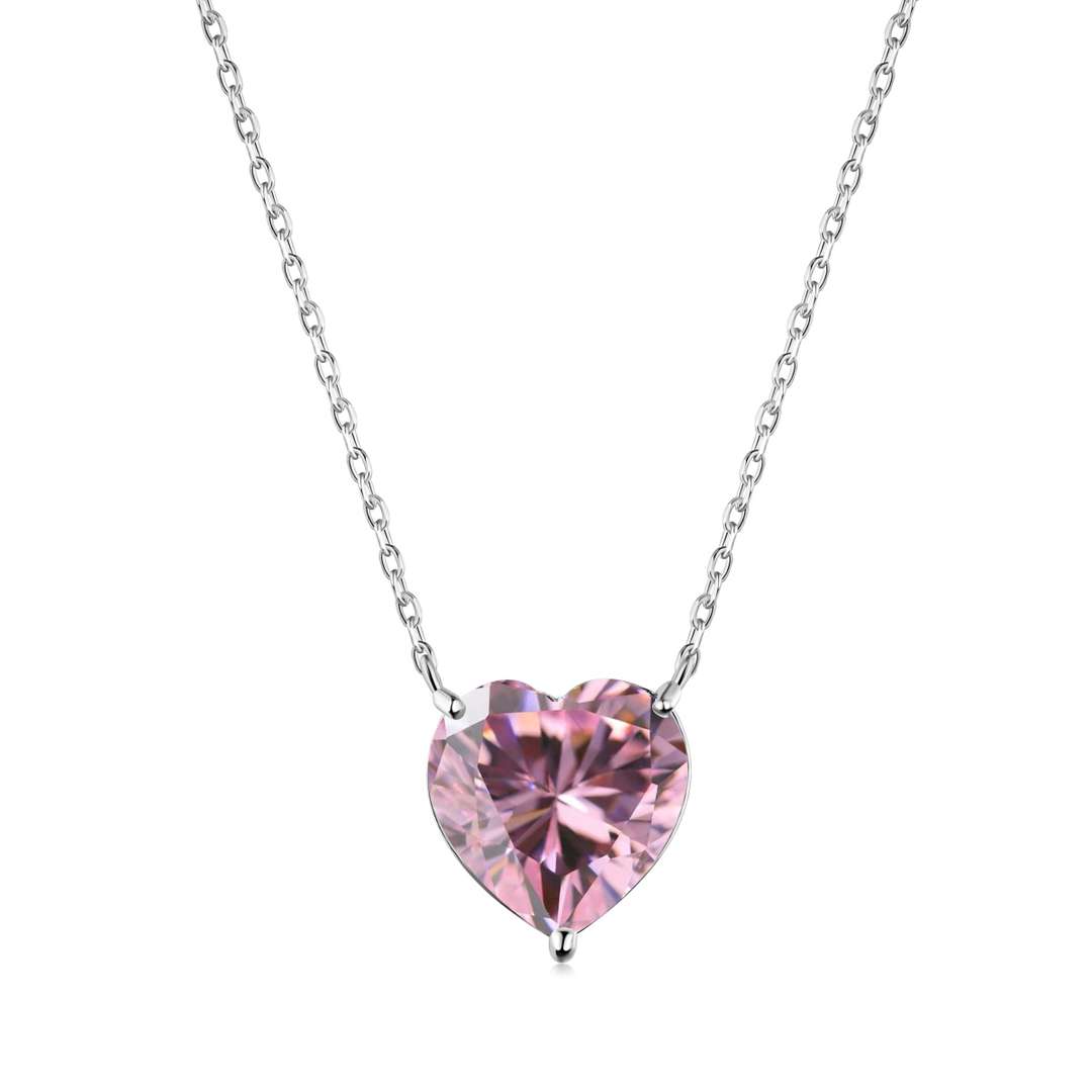 [⭐Lucky Jewelry]6.0 carat Radiant Heart Shape Necklace