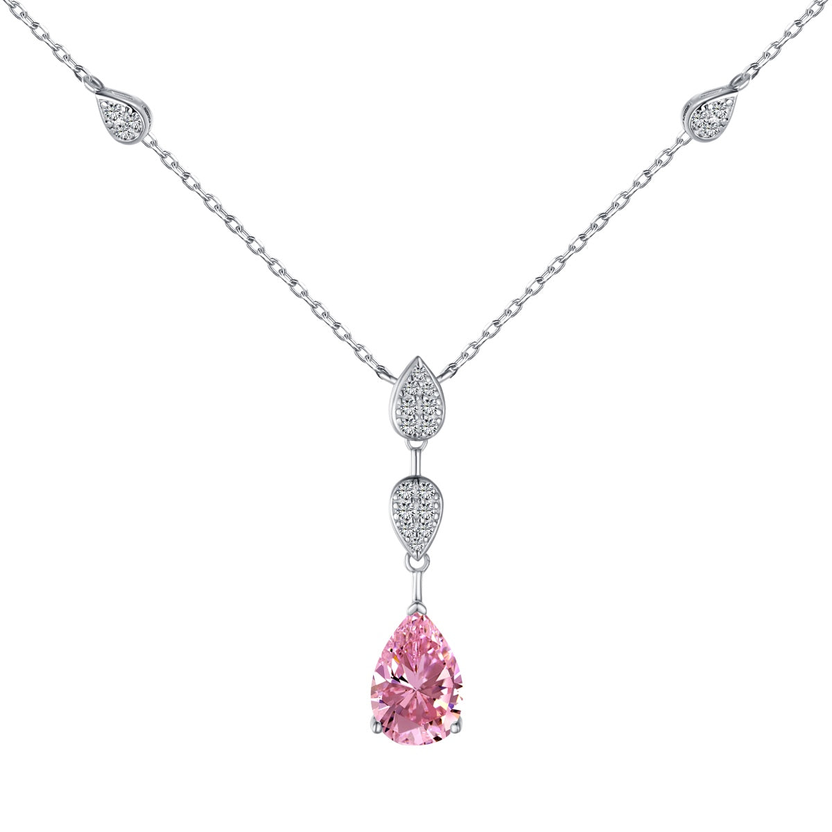 [⭐Lucky Jewelry]Dazzling Pear Cut Necklace