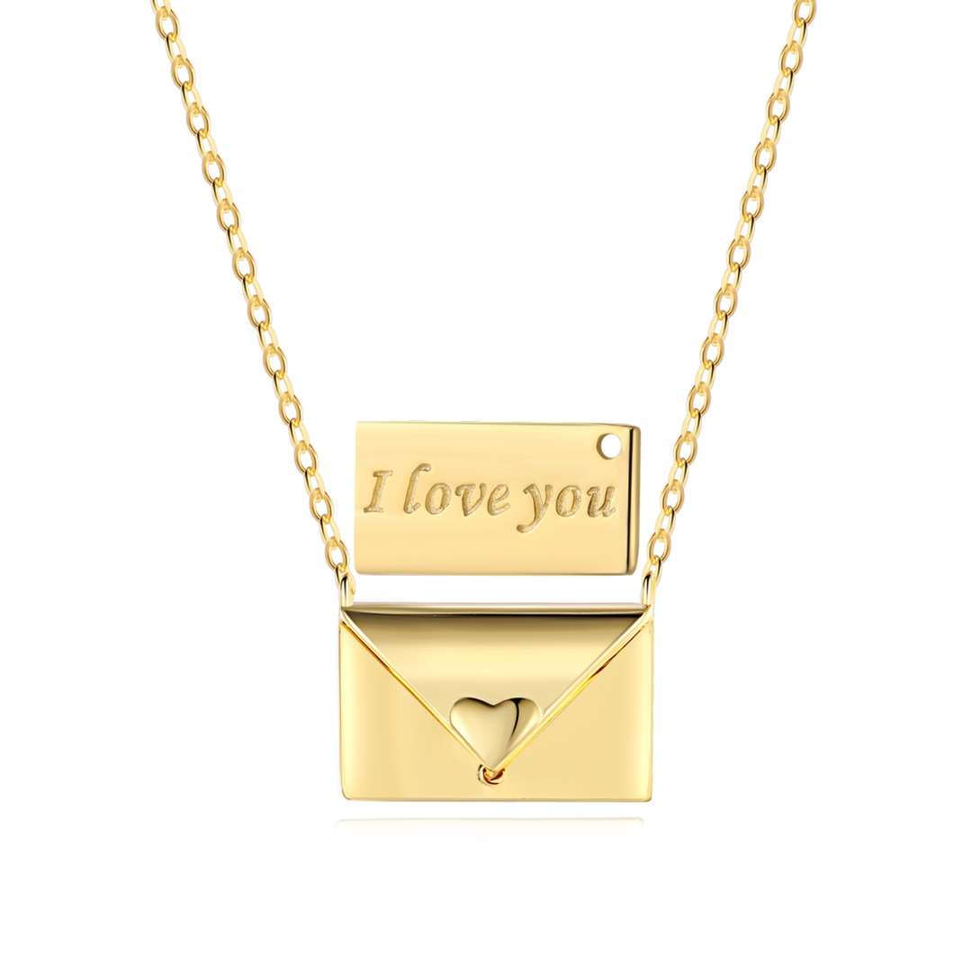 [⭐Lucky Jewelry]Envelope Heart Shape Mother's Day Necklace
