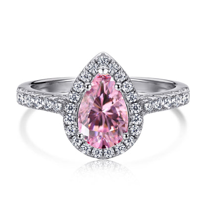 [⭐Lucky Jewelry]1.0 Carat Luxurious Resplendent Water Drop Shape Wedding Ring
