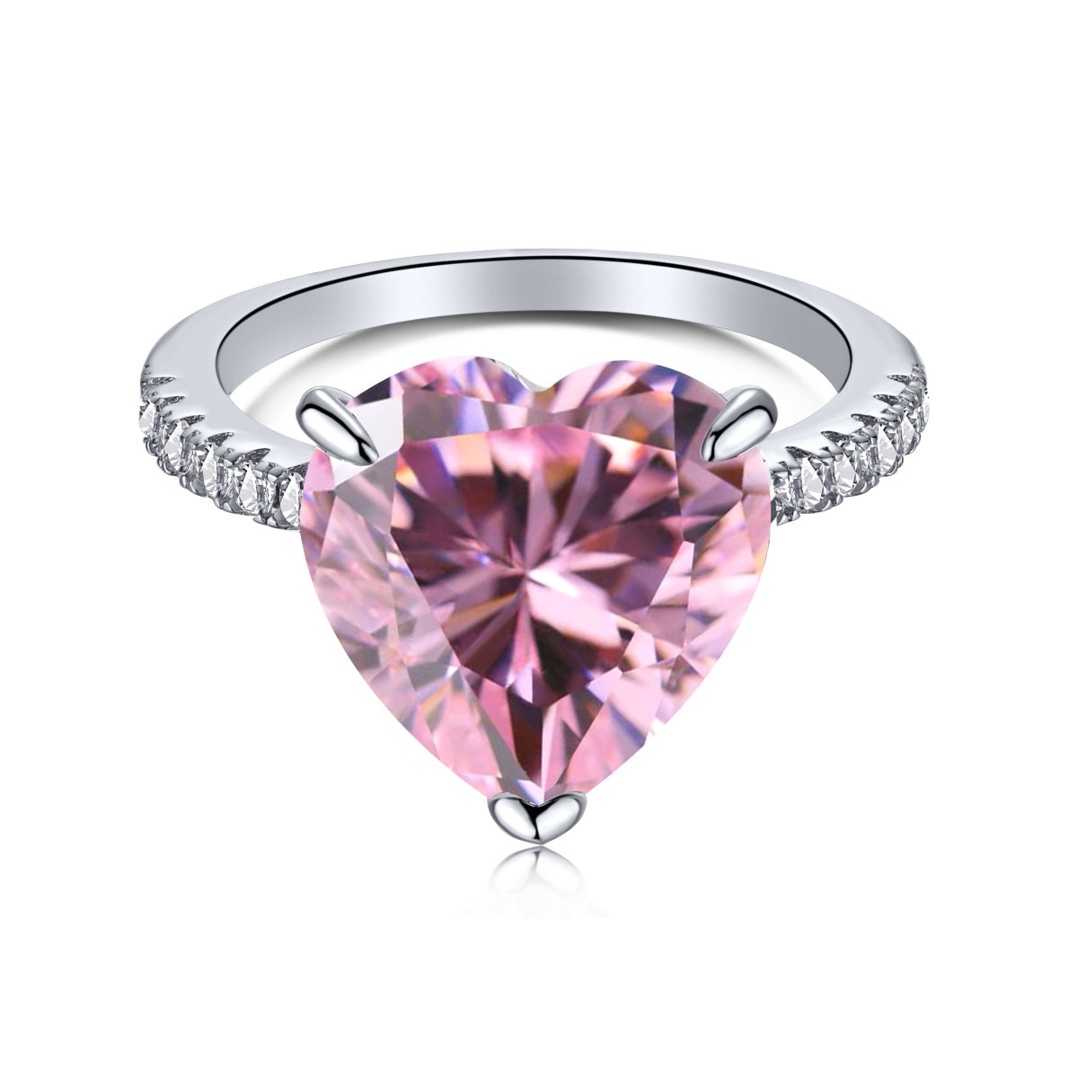 [⭐Lucky Jewelry]6.0 Carat Luxurious ⭐Luckyling Romantic Heart Cut Lover Ring