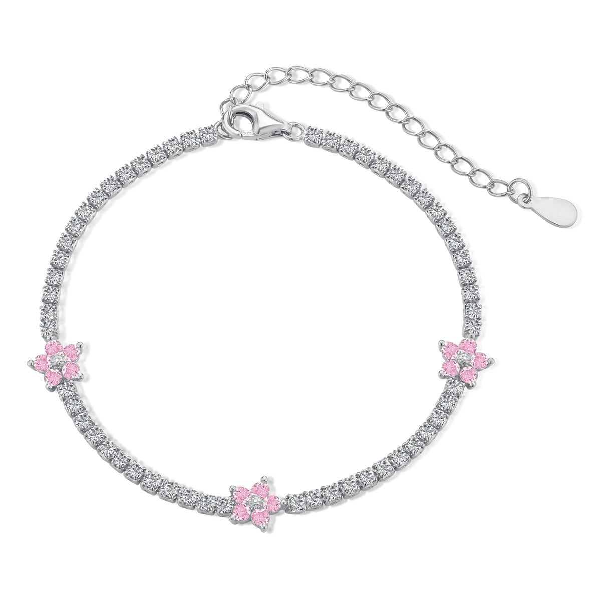 [⭐Lucky Jewelry]⭐Luckyling Flower Shape Tennis Bracelet