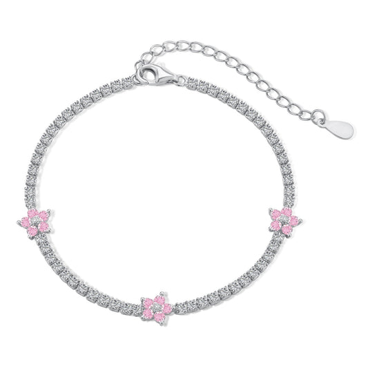 [⭐Lucky Jewelry]⭐Luckyling Flower Shape Tennis Bracelet