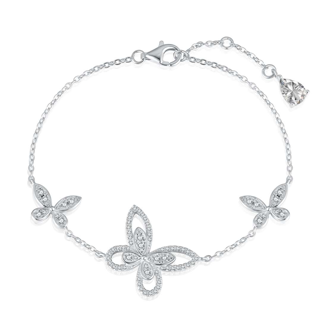 [⭐Lucky Jewelry]Delicate Butterfly Pendant Bracelet
