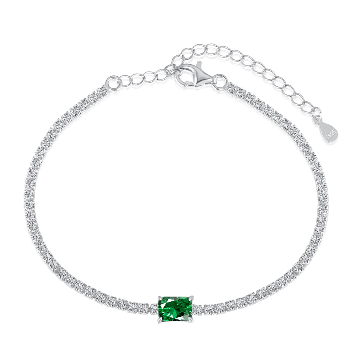 [⭐Lucky Jewelry]1.0 Carat Unique Emerald Cut Banquet Bracelet