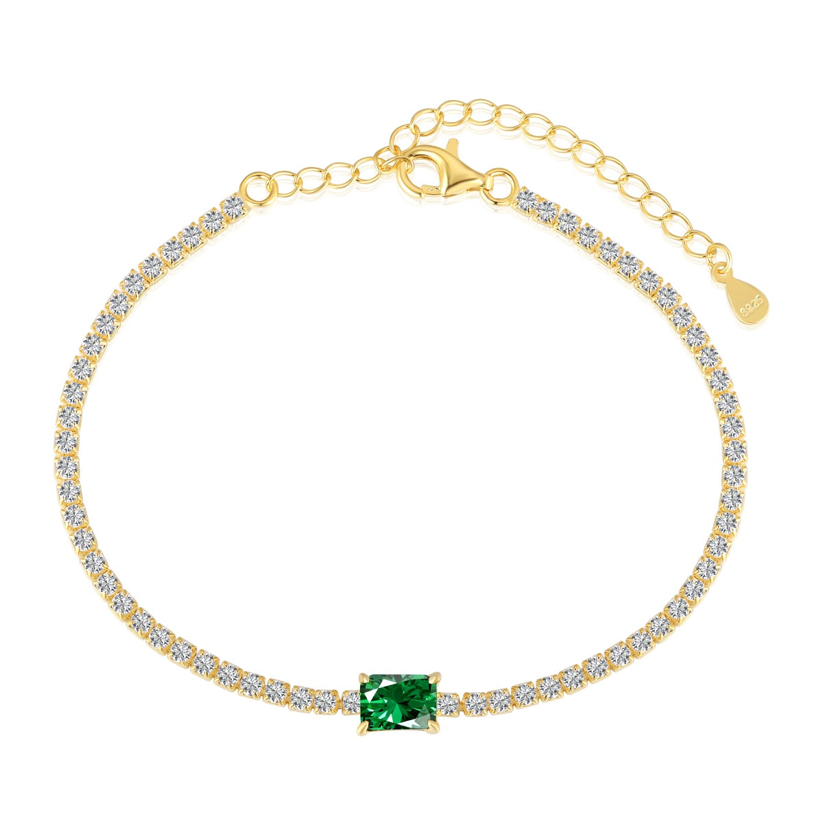 [⭐Lucky Jewelry]1.0 Carat Unique Emerald Cut Banquet Bracelet