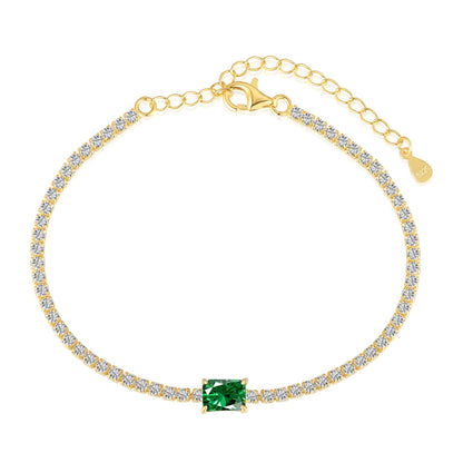 [⭐Lucky Jewelry]1.0 Carat Unique Emerald Cut Banquet Bracelet