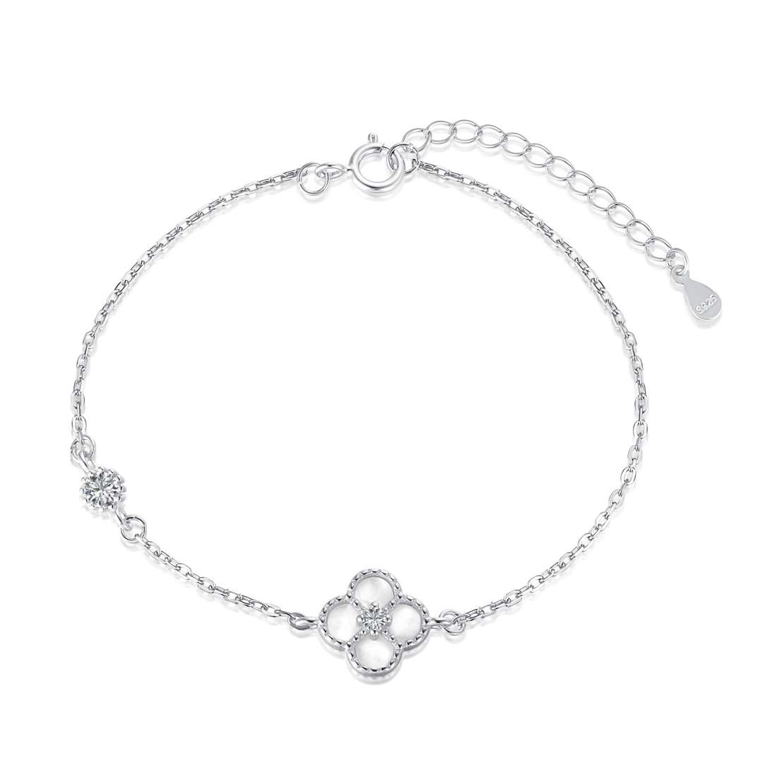[⭐Lucky Jewelry]Delicate Four Leaf Clover Bracelet