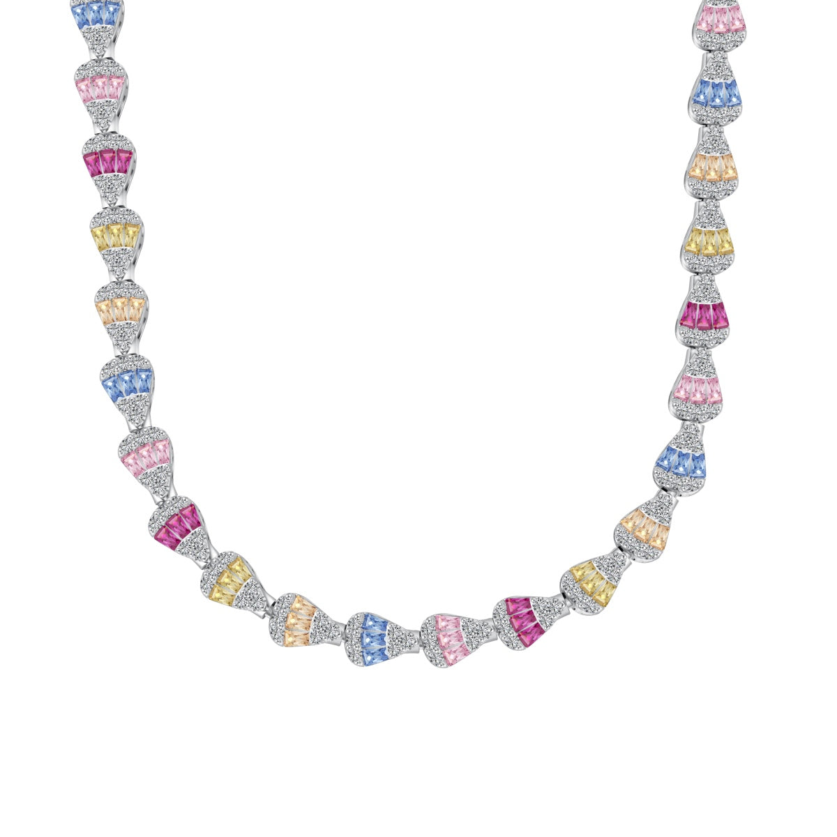 [⭐Lucky Jewelry]Radiant Colorful Rainbow Necklace