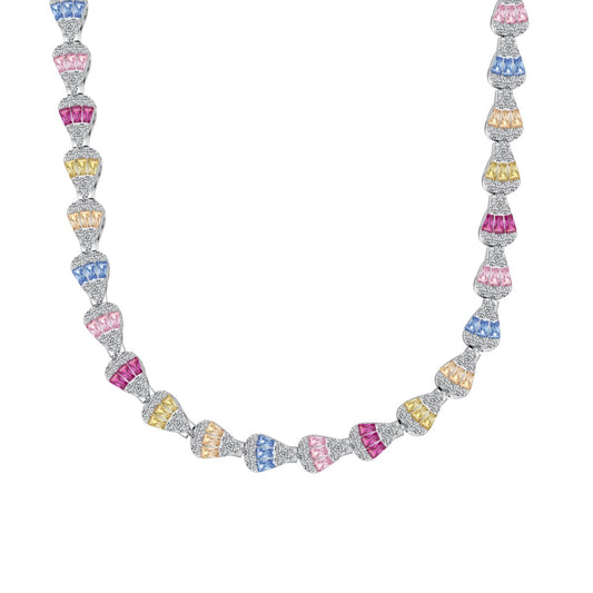 [⭐Lucky Jewelry]Radiant Colorful Rainbow Necklace