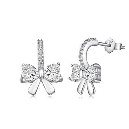 [⭐Lucky Jewelry]Exquisite Earrings With Heart-Shaped Bow Design
