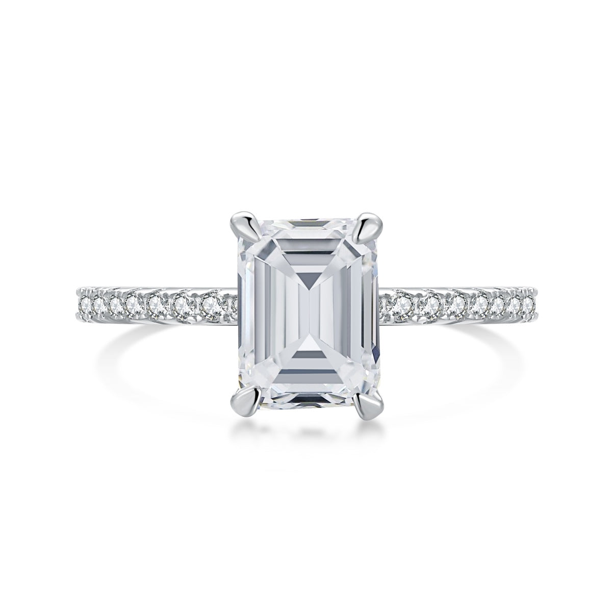 [⭐Lucky Jewelry]2.0 Carat Scintillating Ornate Radiant Cut Party Ring