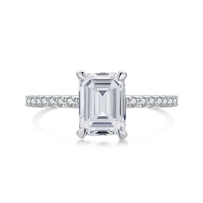 [⭐Lucky Jewelry]2.0 Carat Scintillating Ornate Radiant Cut Party Ring
