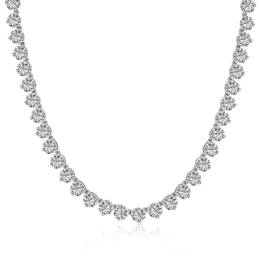 [⭐Lucky Jewelry]Ornate Heart Cut Tennis Necklace