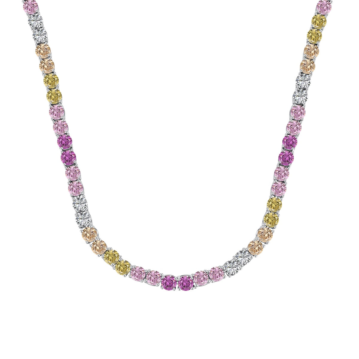 [⭐Lucky Jewelry]Delicate Colorful Tennis Necklace