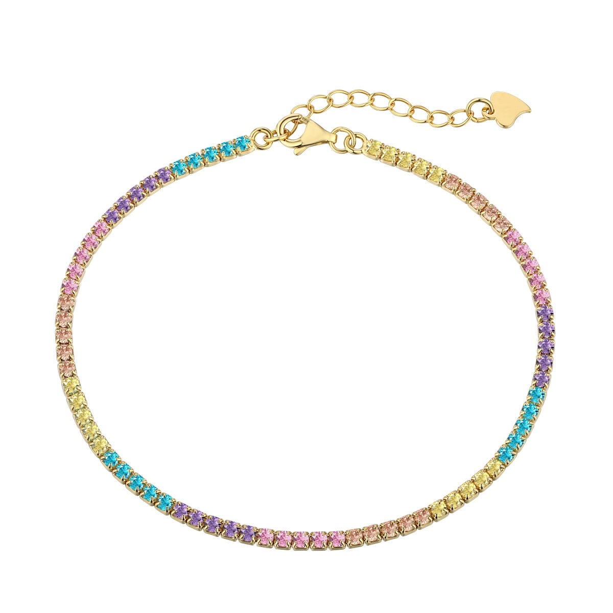 [⭐Lucky Jewelry]Dazzling Colorful Round Cut Daily Bracelet