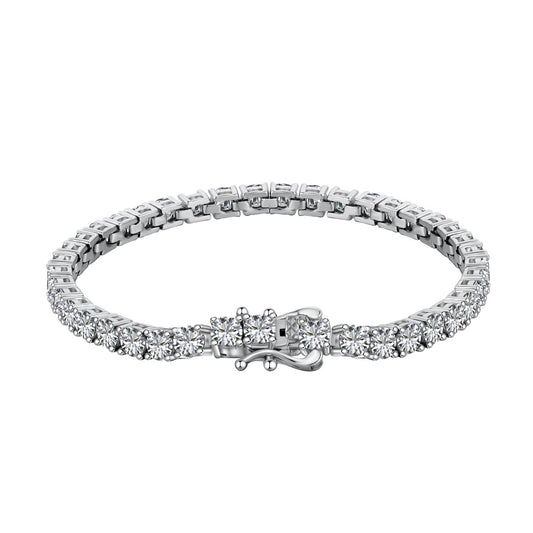 [⭐Lucky Jewelry]Luxurious Ornate Round Cut Tennis Bracelet