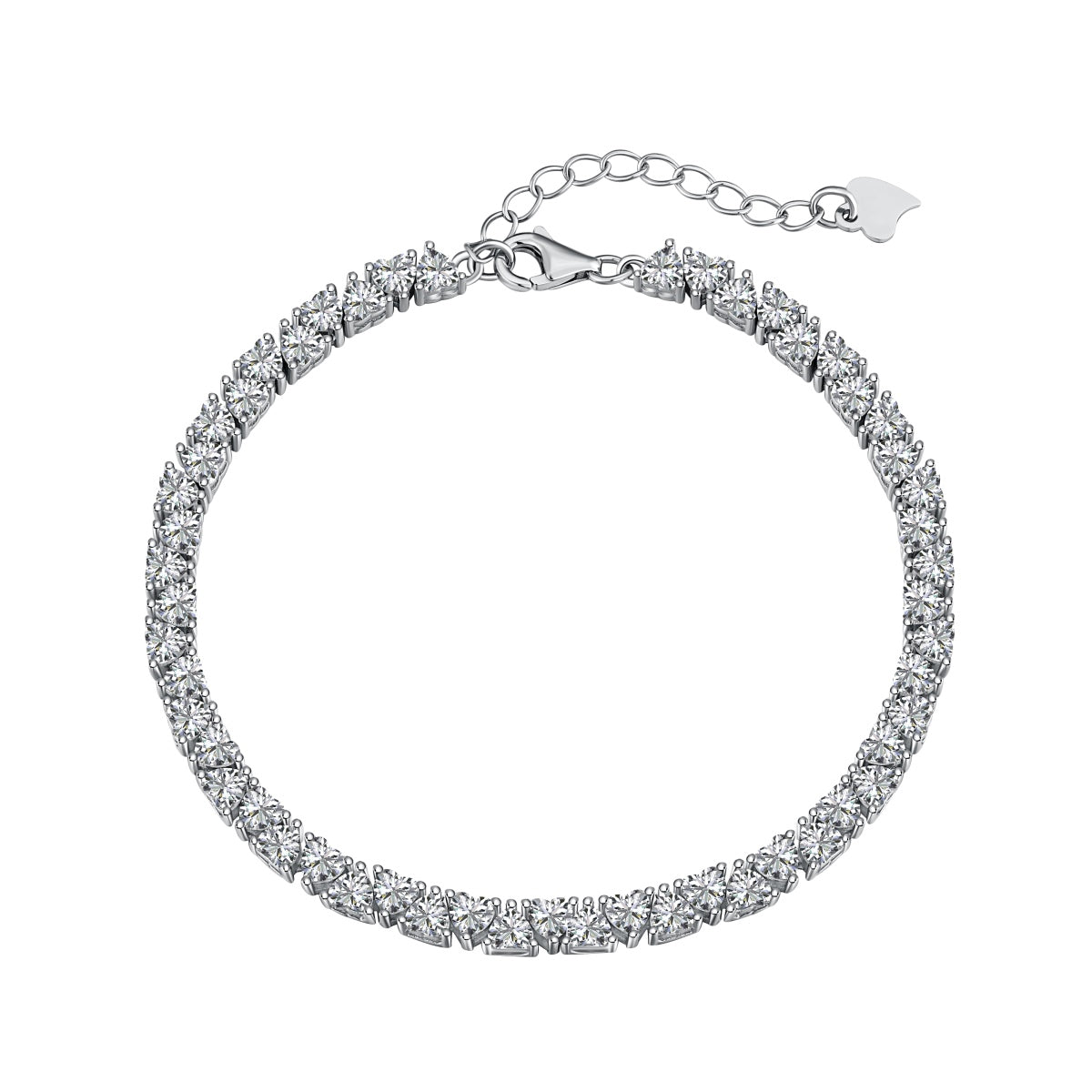 [⭐Lucky Jewelry]Dazzling Romantic Heart Shape Lover Bracelet