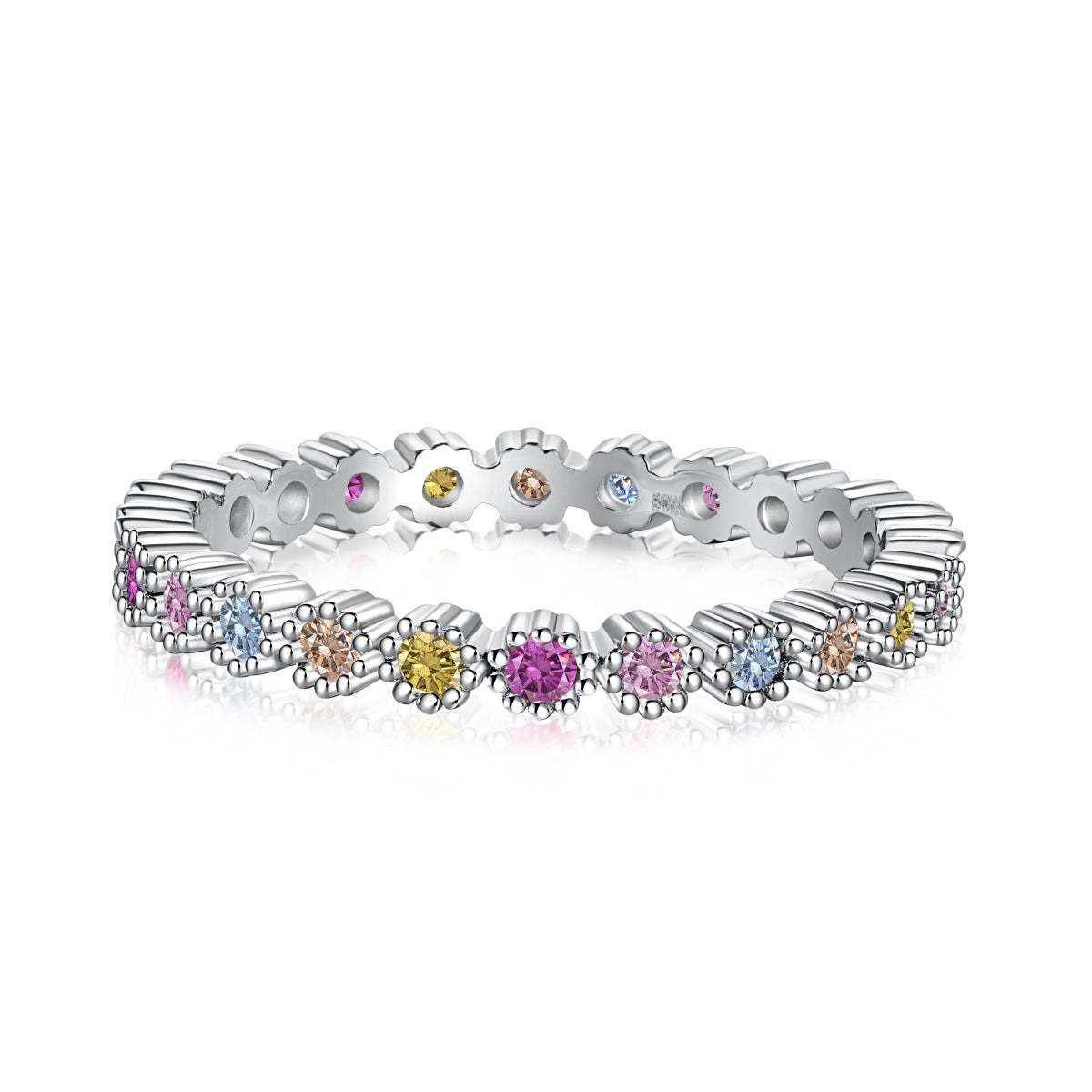 [⭐Lucky Jewelry]Exquisite Colorful Round Cut Party Ring