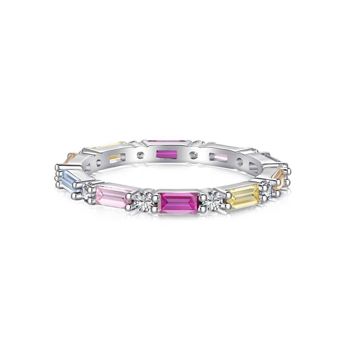 [⭐Lucky Jewelry]Lively In Shades Elegant Radiant Cut Daily Ring
