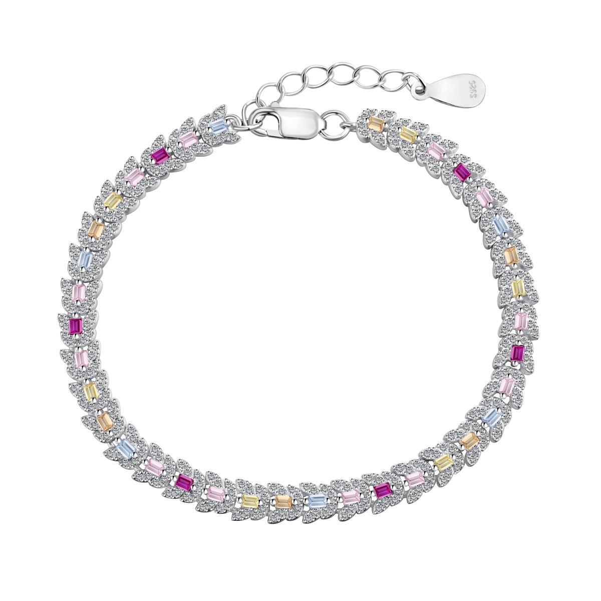 [⭐Lucky Jewelry]Delicate Colorful Multi Cut Daily Bracelet