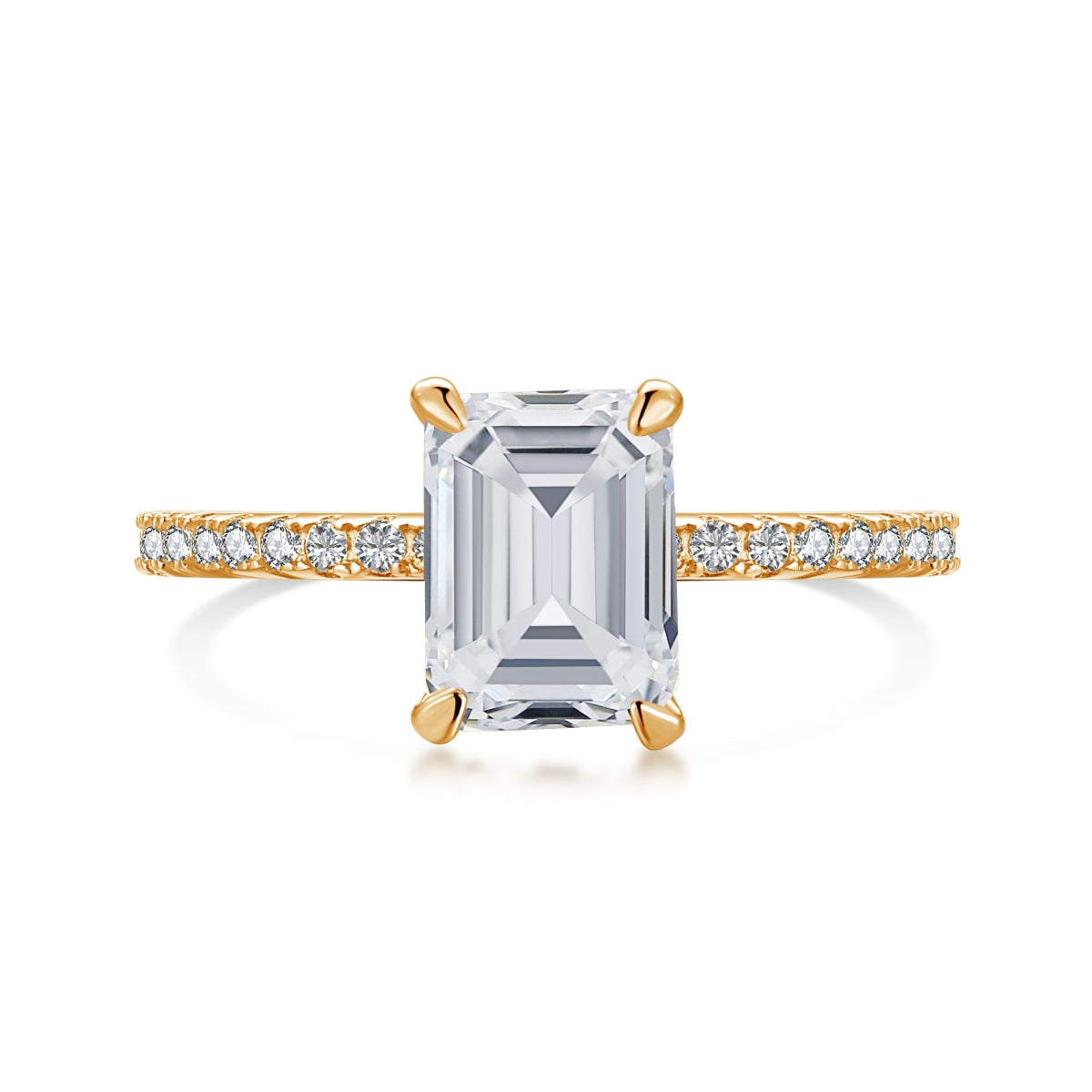 [⭐Lucky Jewelry]2.0 Carat Scintillating Ornate Radiant Cut Party Ring