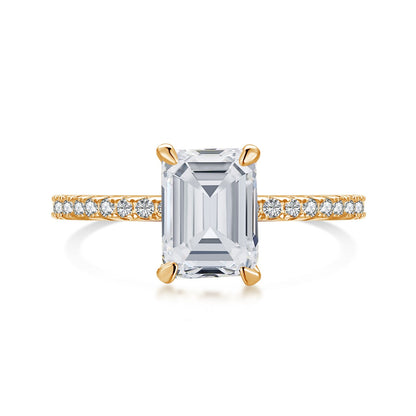 [⭐Lucky Jewelry]2.0 Carat Scintillating Ornate Radiant Cut Party Ring