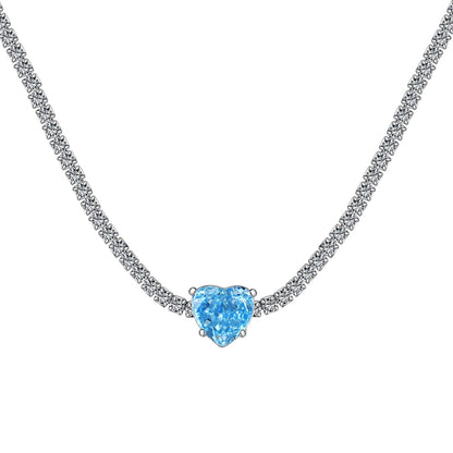 [⭐Lucky Jewelry]2.0 Carat ⭐Luckyling Tennis Heart Cut Necklace