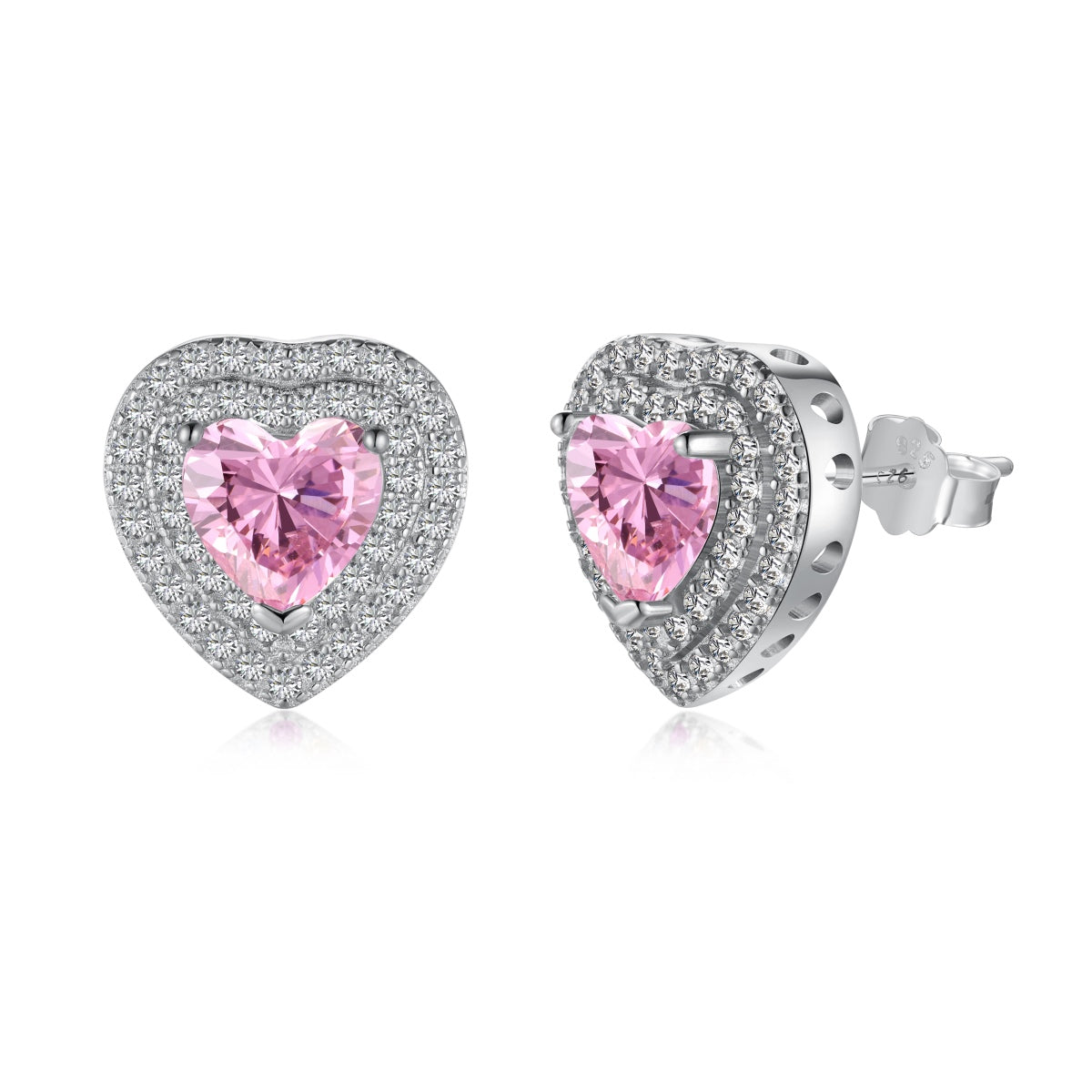 [⭐Lucky Jewelry]Dazzling Heart Shape Lover Earrings